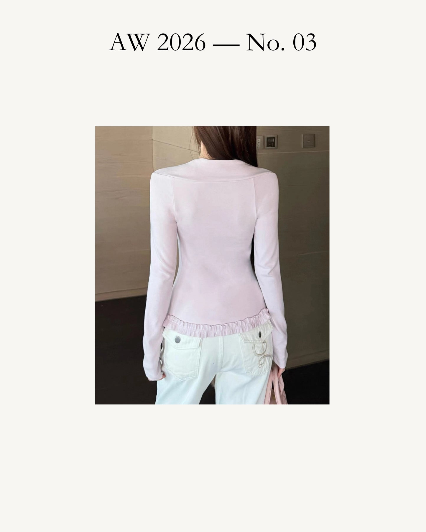 Aria Square Neck Ruffle Hem Knit Top