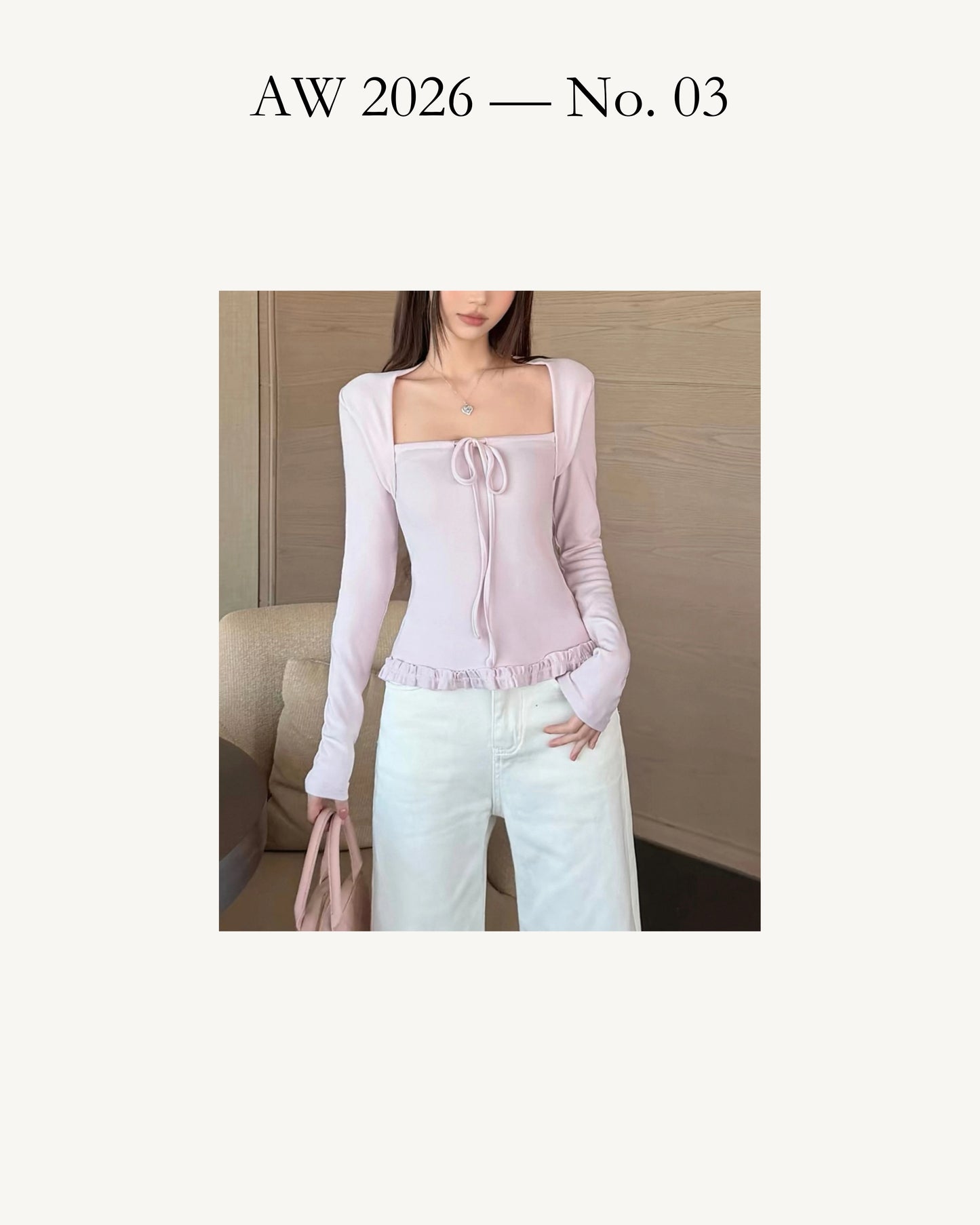 Aria Square Neck Ruffle Hem Knit Top